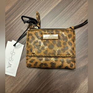 NWT Jessica Simpson leopard wallet